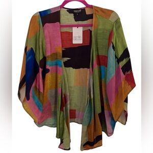 Ammpoure Multicolor Kimono Cardigan